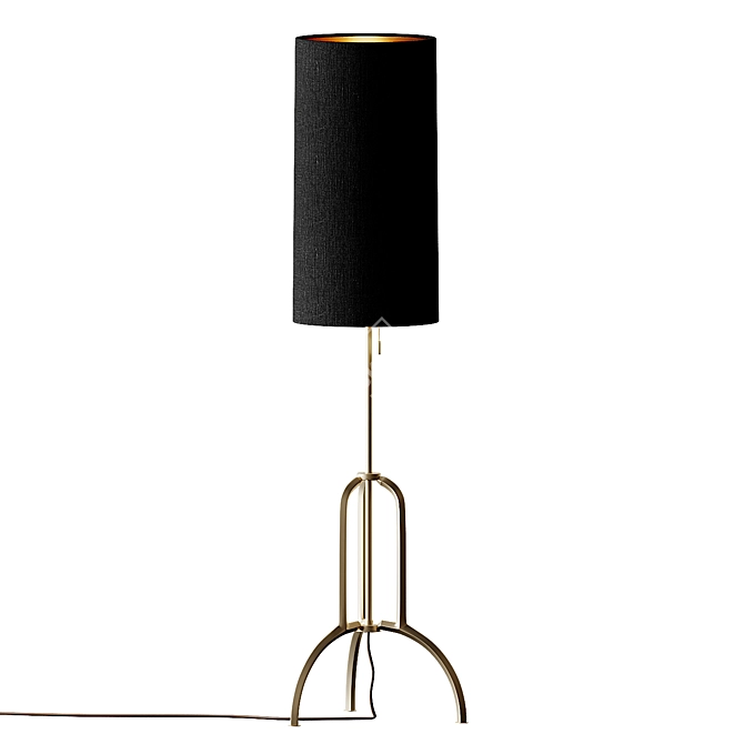 Title: O&G Ames Floor Lamp - Timeless Elegance 3D model image 1