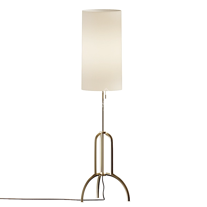 Title: O&G Ames Floor Lamp - Timeless Elegance 3D model image 2