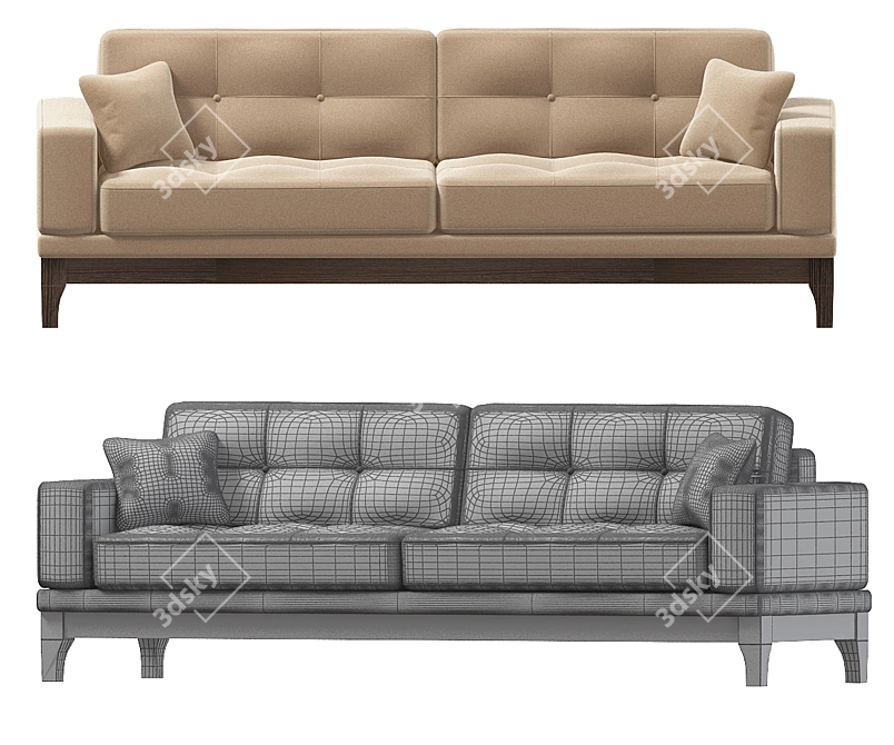 Foster: Comfortable and Versatile Sofa 3D model image 2