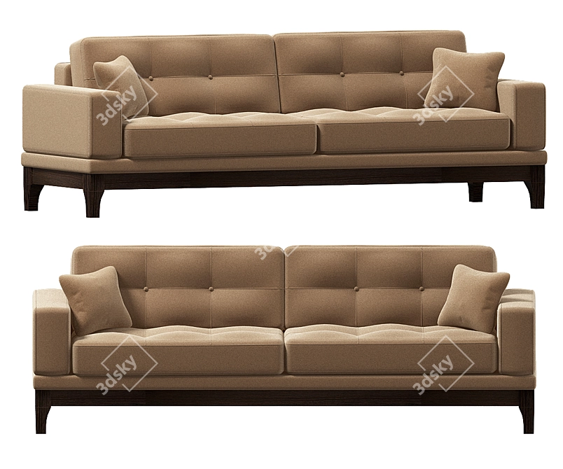 Foster: Comfortable and Versatile Sofa 3D model image 4