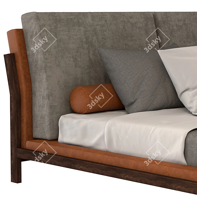 Ultra-Luxe Bed 02 with V-Ray 3D model image 2