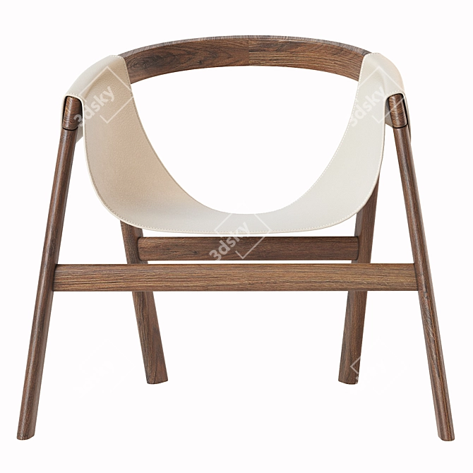 D'Artagnan Lounge Chair: Timeless Elegance for Ultimate Comfort! 3D model image 3