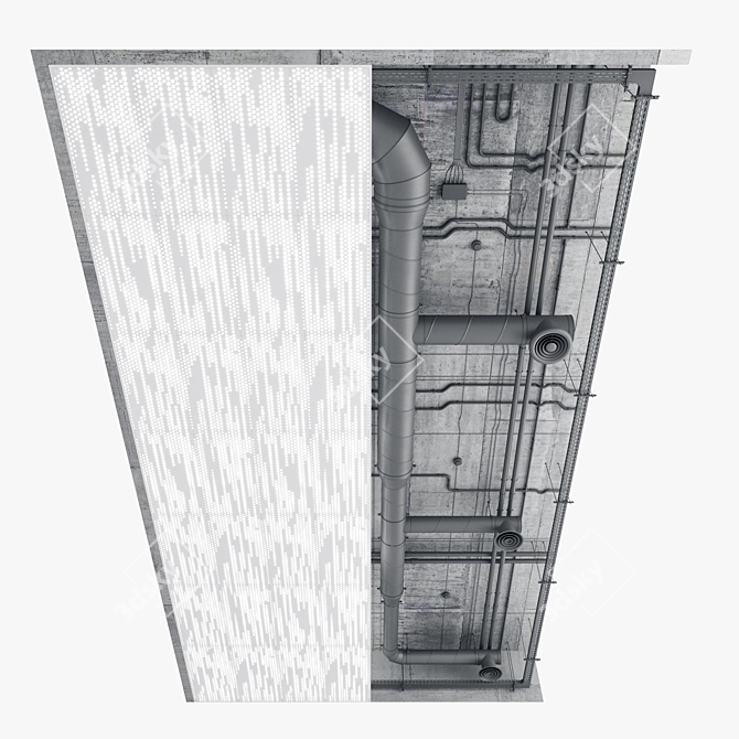 All-in-One Decorative Ceiling Set 3D model image 3