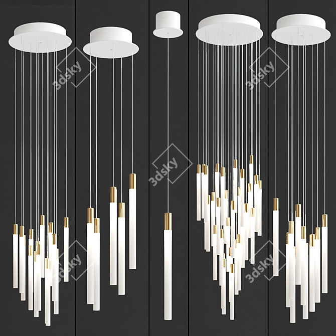 MODERN LED PENDANT LIGHT: MULTISPOT। 3D model image 3