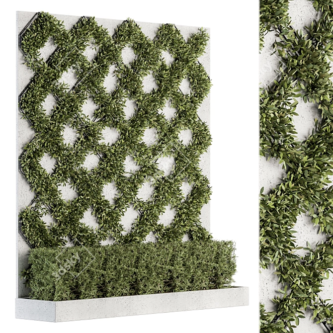 GreenLife Vertical Garden - Wall Decor 3D model image 1