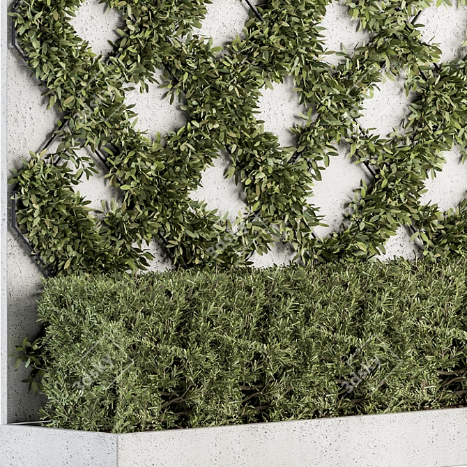 GreenLife Vertical Garden - Wall Decor 3D model image 3