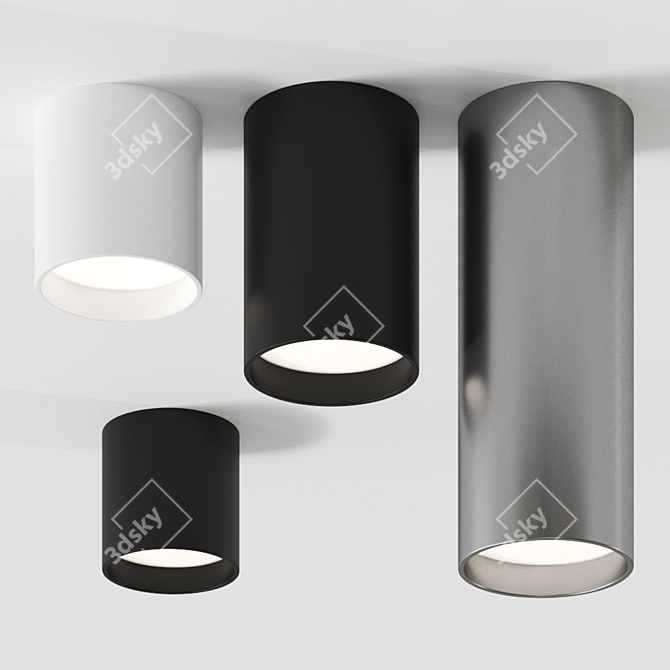 Modular Arch Ceiling Light 3D model image 1