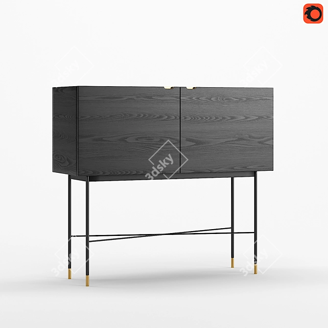 HubscH Modern Dresser 3D model image 1