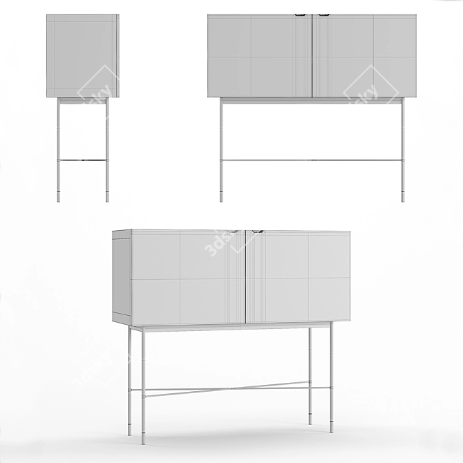 HubscH Modern Dresser 3D model image 5