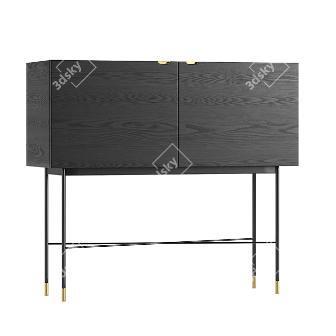 HubscH Modern Dresser 3D model image 12