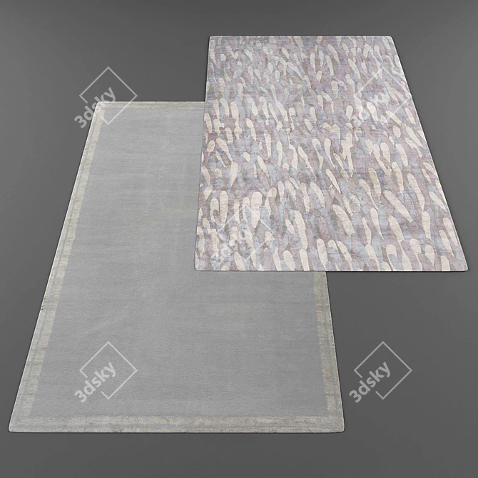 Modern Style Rug Collection 3D model image 2