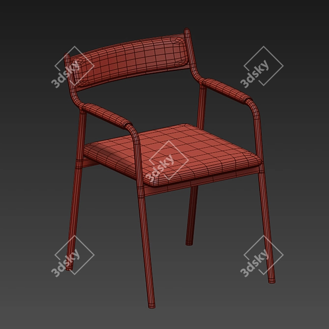 RelaxMax Folding Lounge Chair 3D model image 3