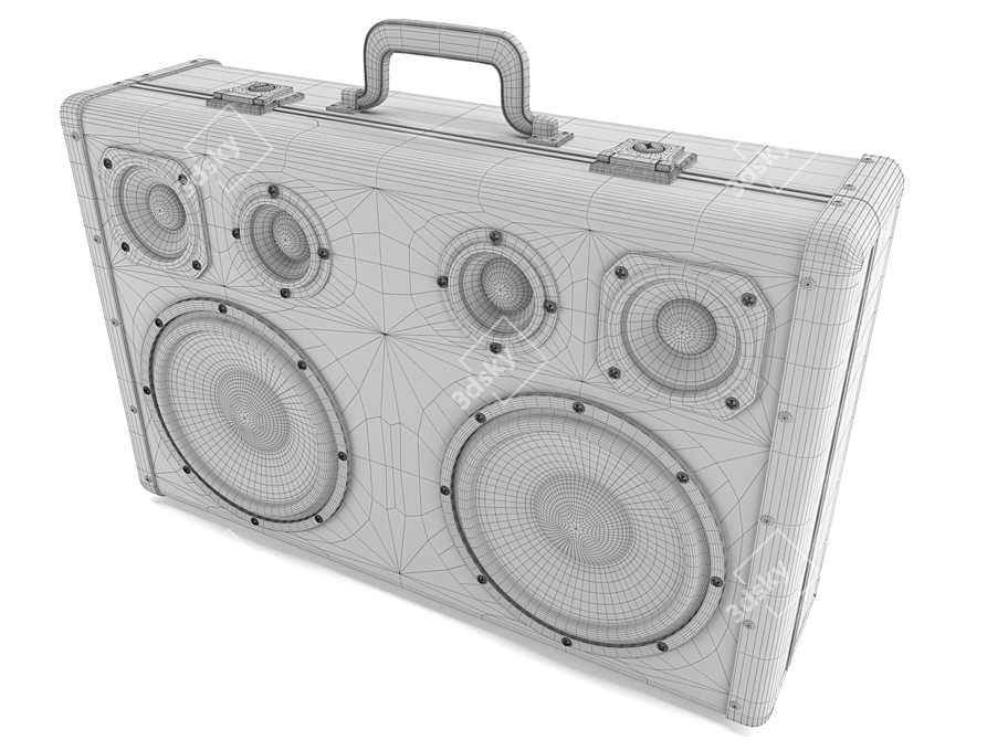 Portable Boomcase Audio Player 3D model image 5