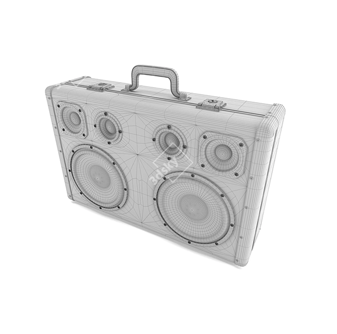 Portable Boomcase Audio Player 3D model image 13