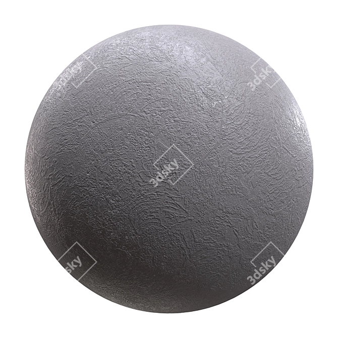 Seamless Concrete Plaster 3D model image 1