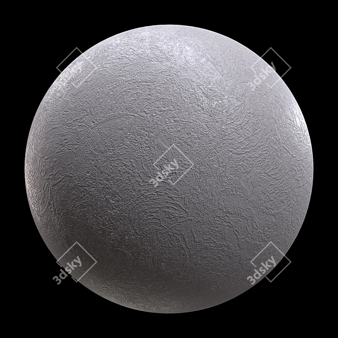 Seamless Concrete Plaster 3D model image 2