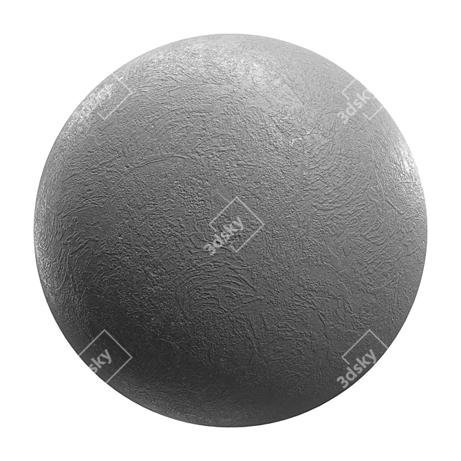 Seamless Concrete Plaster 3D model image 8