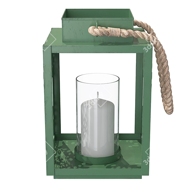 Elegant Lantern Decor - 4 Designs 3D model image 5