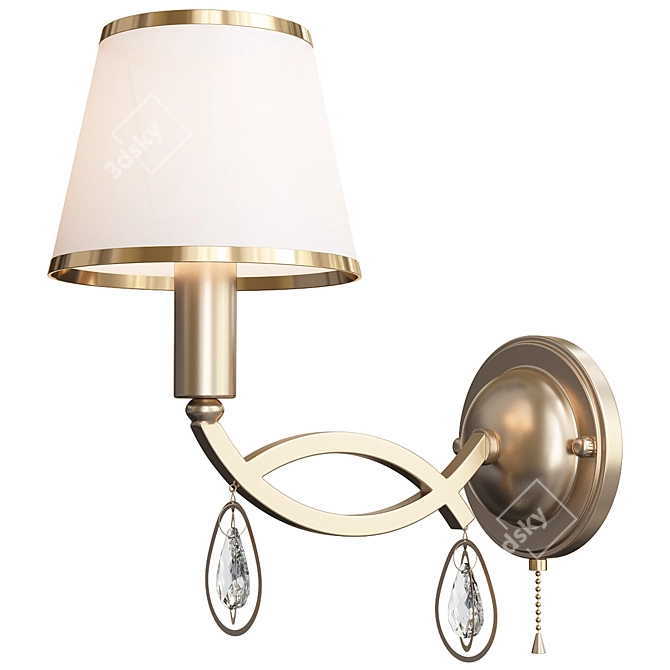 Elegant Eurosvet Salita Wall Sconce 3D model image 1