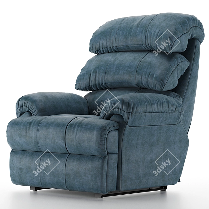 Comfy Recliner Sofa: Single Seater 3D model image 1