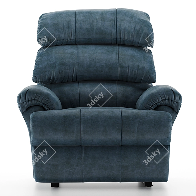 Comfy Recliner Sofa: Single Seater 3D model image 2