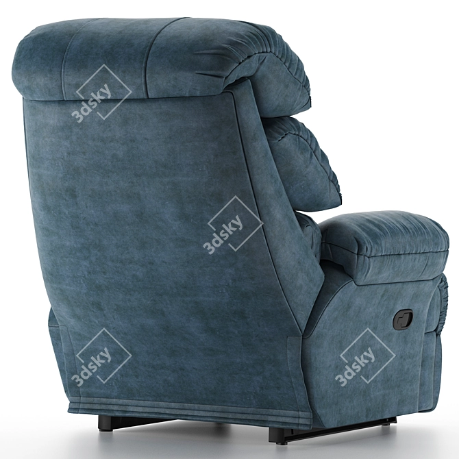 Comfy Recliner Sofa: Single Seater 3D model image 3