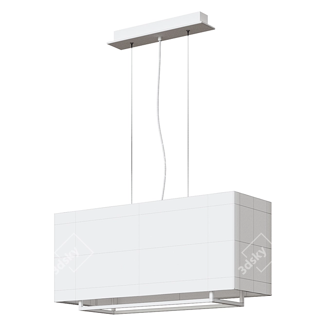 Elegant Brown Vesper Chandelier 3D model image 2