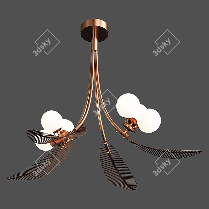 Laub: High-Quality Designer Lamp 3D model image 1
