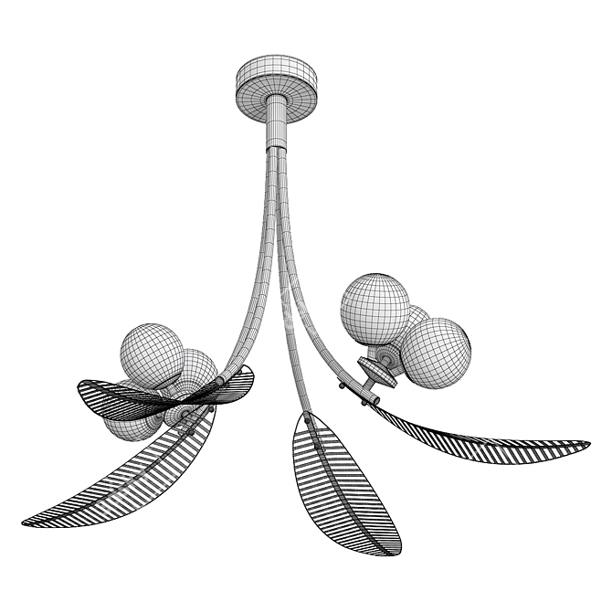 Laub: High-Quality Designer Lamp 3D model image 2