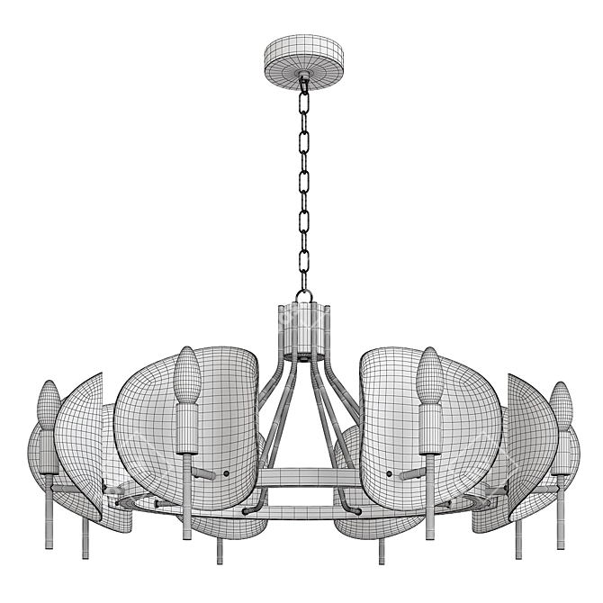 Contemporary Marion Design Lamp 3D model image 2