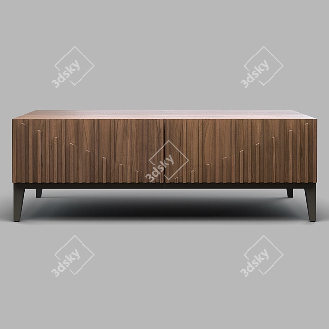 MENORCA Coffee Table: Elegant Walnut Finish 3D model image 2