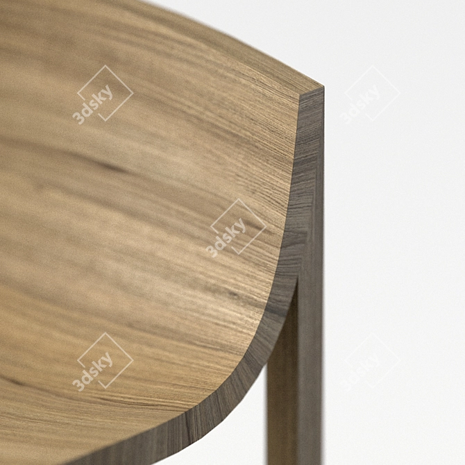 Delcourt Oak AIR Stool 3D model image 2