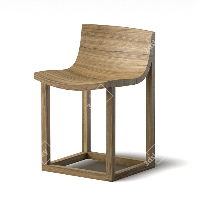 Delcourt Oak AIR Stool 3D model image 5