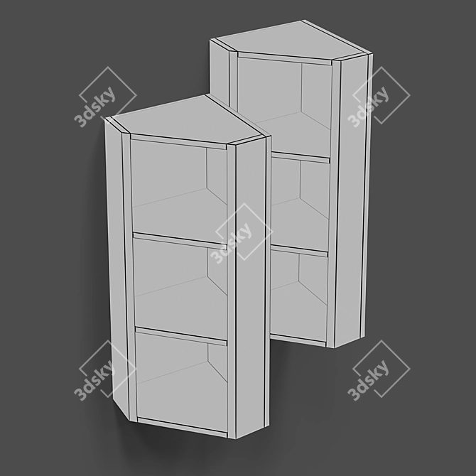 MOD Menorca Wall Cabinet 3D model image 3