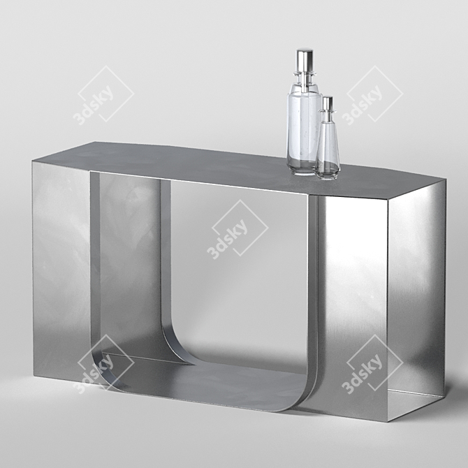 Delcourt ICY Console | Stainless Steel Design 3D model image 1