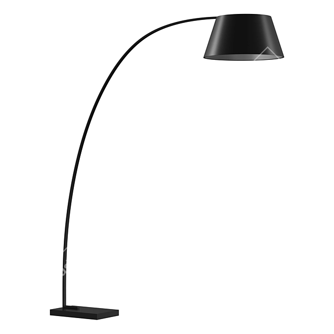 Chop Black Floor Lamp by La Forma 3D model image 1