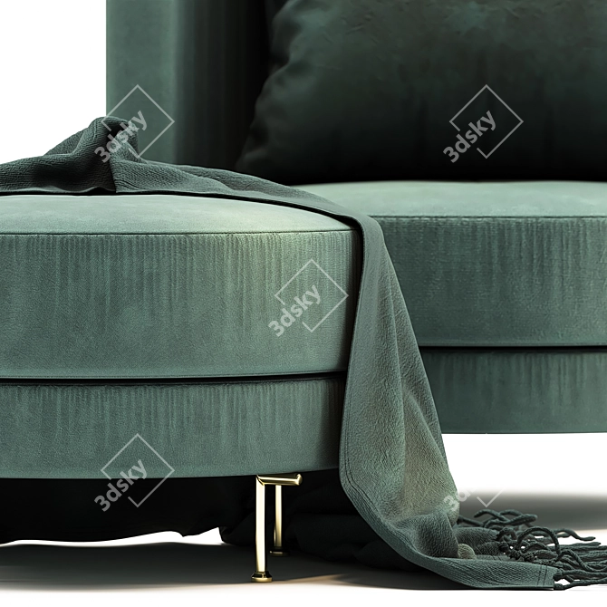 Elegant Armchair Render 3D Model 3D model image 3