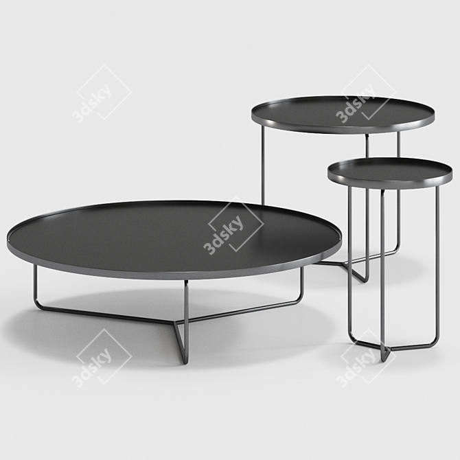 Sleek Billy Coffee Table by Cattelan Italia 3D model image 5