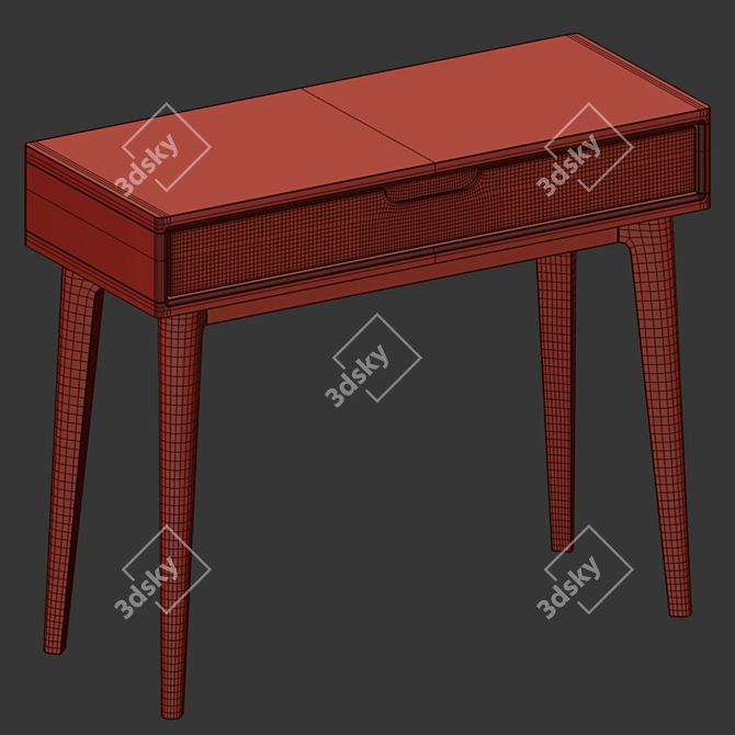 Modern Scandinavian Nord Console 3D model image 4