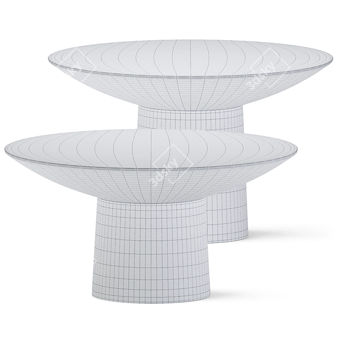 Contemporary Round Coffee Tables 3D model image 3