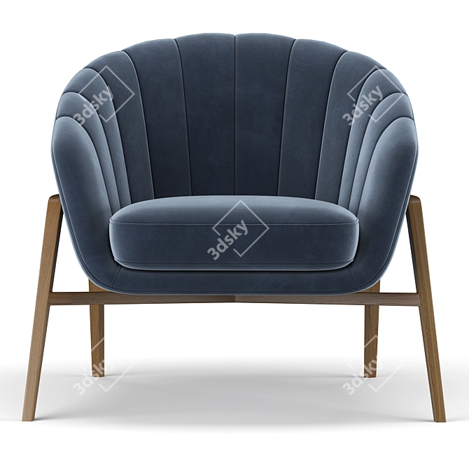 Elegant Cassia Armchair: Stylish Comfort for Every Space 3D model image 3