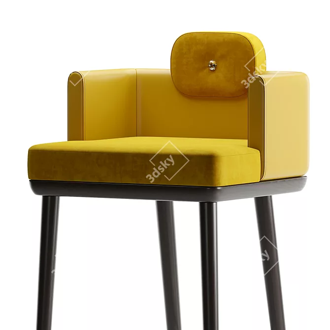 ASHBY Bar Chair: Elegant and Stylish Seating 3D model image 2