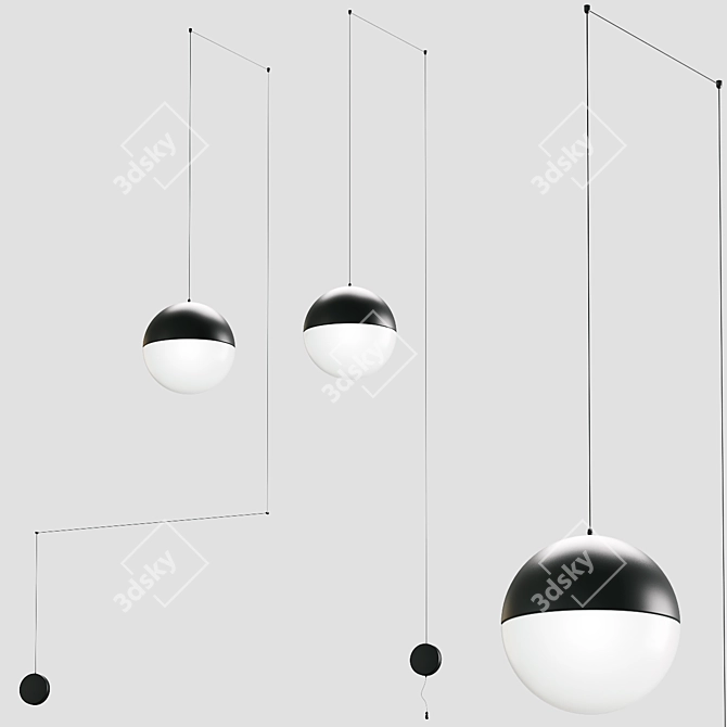 Modern Pendant Lights | 20 cm Diameter 3D model image 1