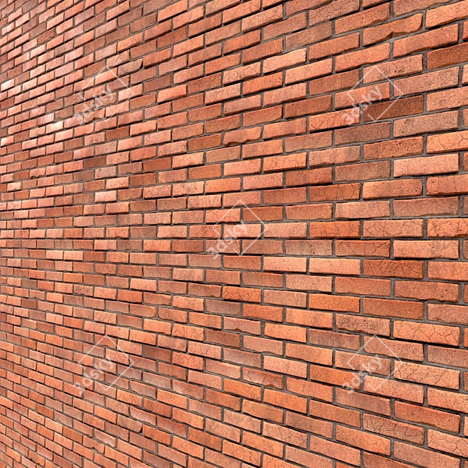 Seamless Brick Design 2K PBR 3D model image 2