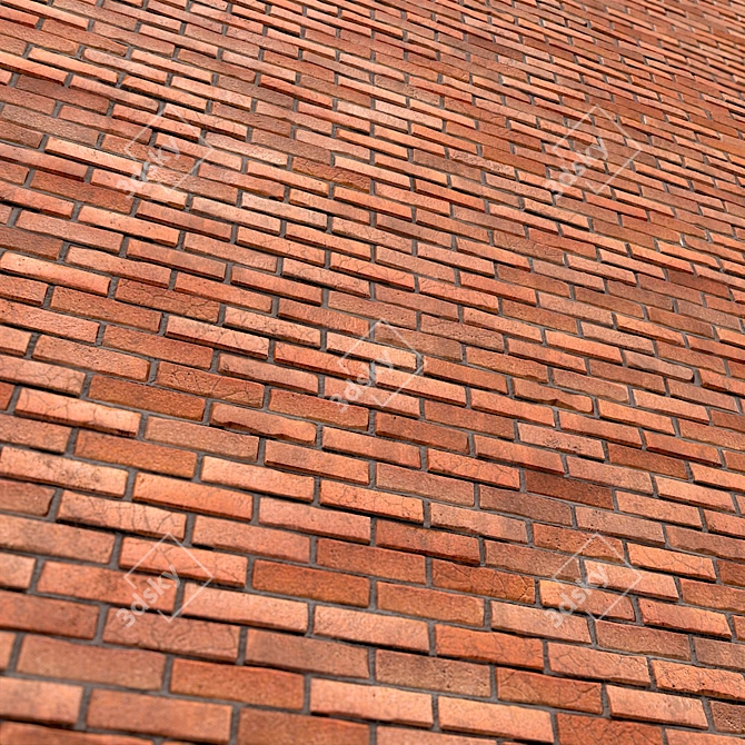 Seamless Brick Design 2K PBR 3D model image 3