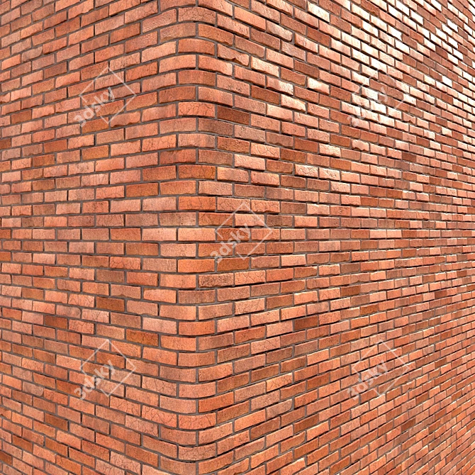 Seamless Brick Design 2K PBR 3D model image 4