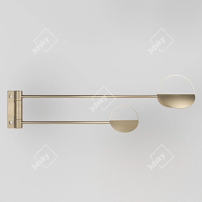 Bolia Gold Brass Modern Pendant 3D model image 1