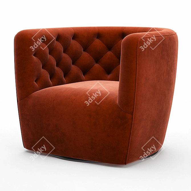 Hanover Swivel Chair: Stylish and Versatile Seating Option 3D model image 1