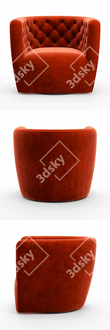 Hanover Swivel Chair: Stylish and Versatile Seating Option 3D model image 2