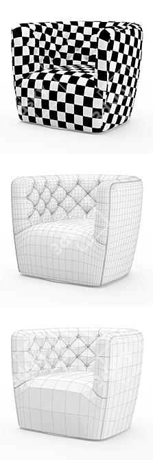 Hanover Swivel Chair: Stylish and Versatile Seating Option 3D model image 4